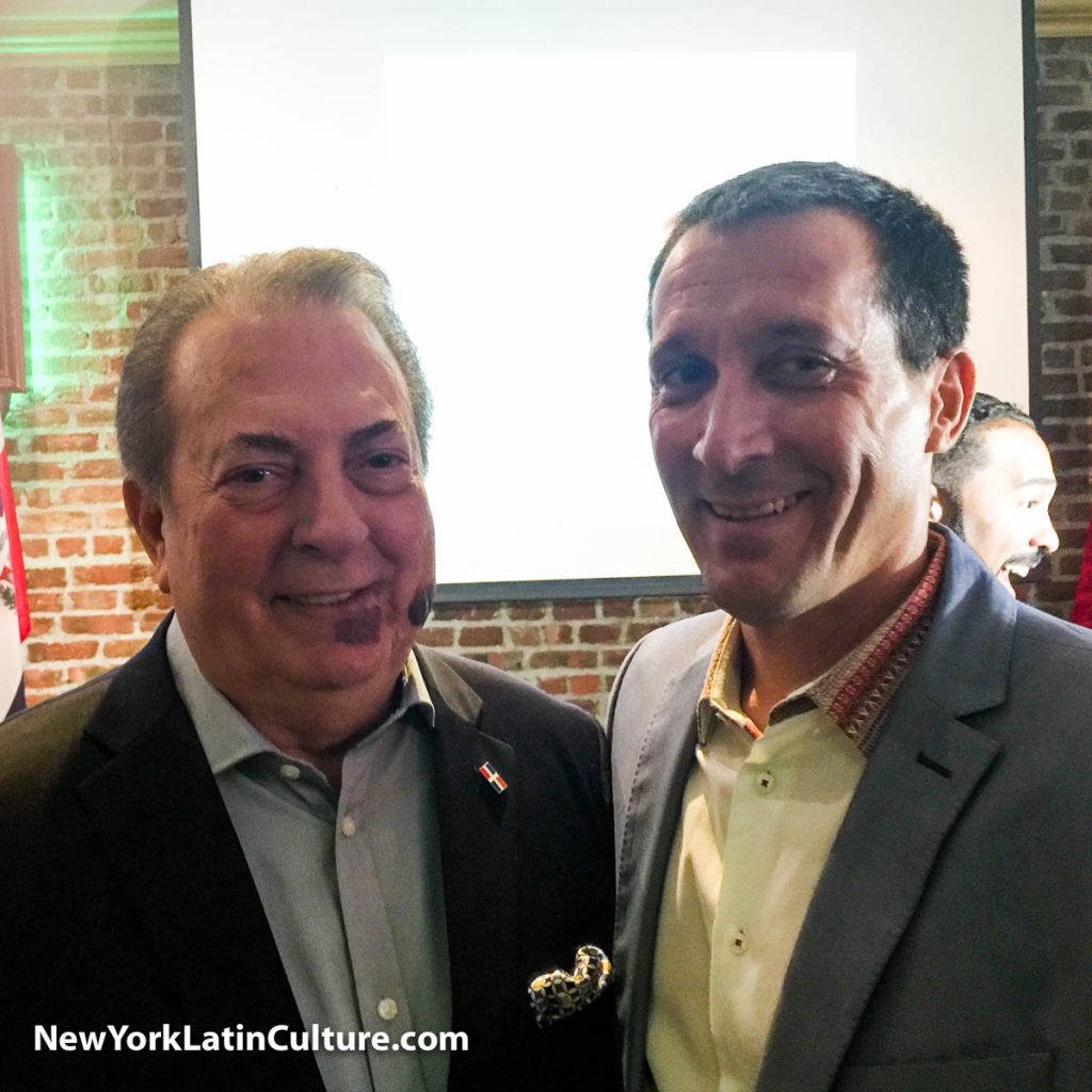 Dominican Consul General Eduardo Selman with publisher Keith Widyolar