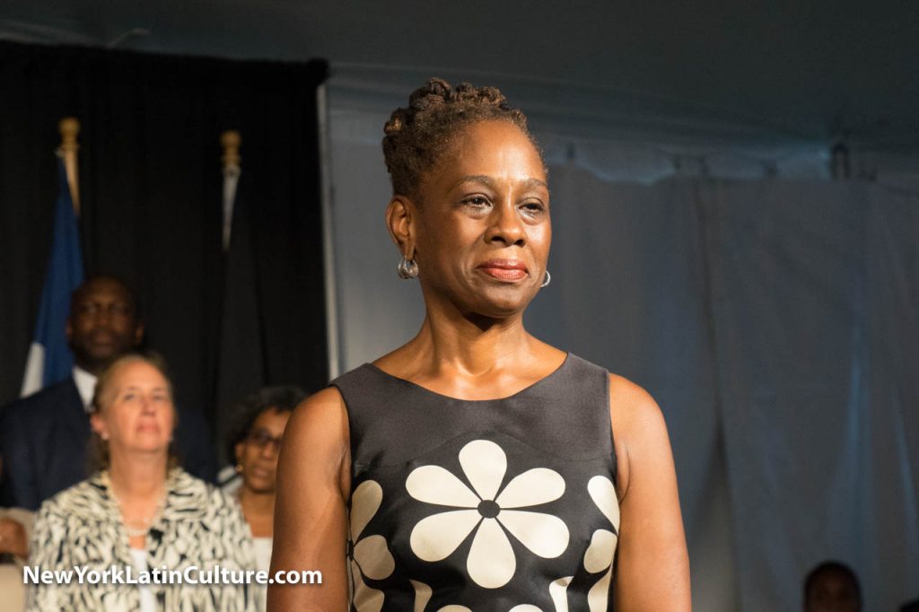 New York City's First Lady Chirlane McCray warmed up the crowd