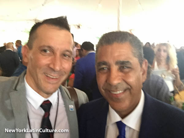 New York Latin Culture Publisher Keith Widyolar with New York Congressman Adriano Espaillat