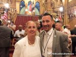 Manhattan Borough President Gale A. Brewer speaking with New York Latin Culture Publisher Keith Widyolar about the Dominican Day Parade