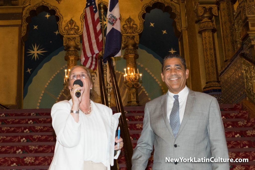 Manhattan Borough President Gale A. Brewer and New York State Senator Adriano Espaillat