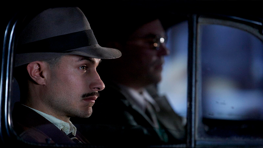 Gael García Bernal as a detective in "Neruda"