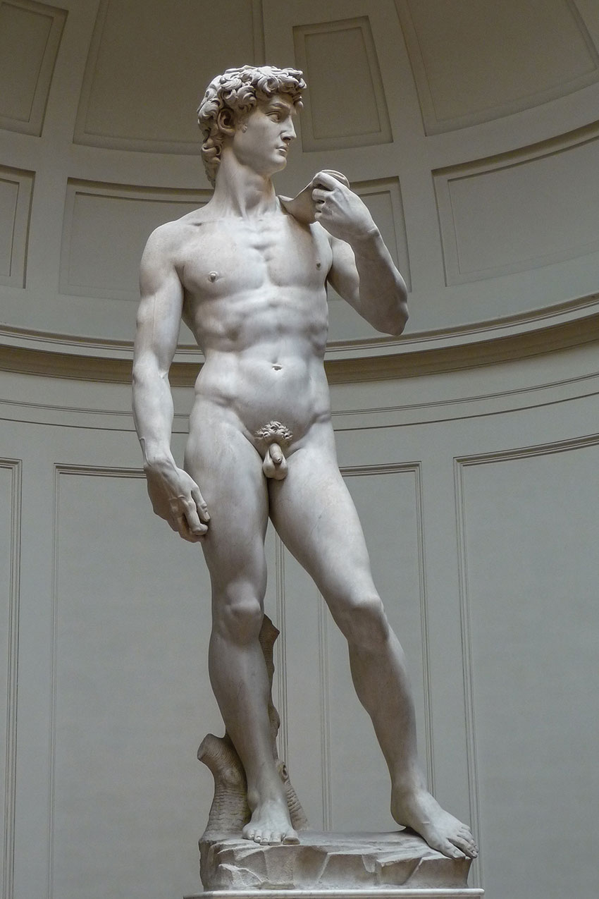 Michelangelo's "David" courtesy of Jörg Bittner Unna