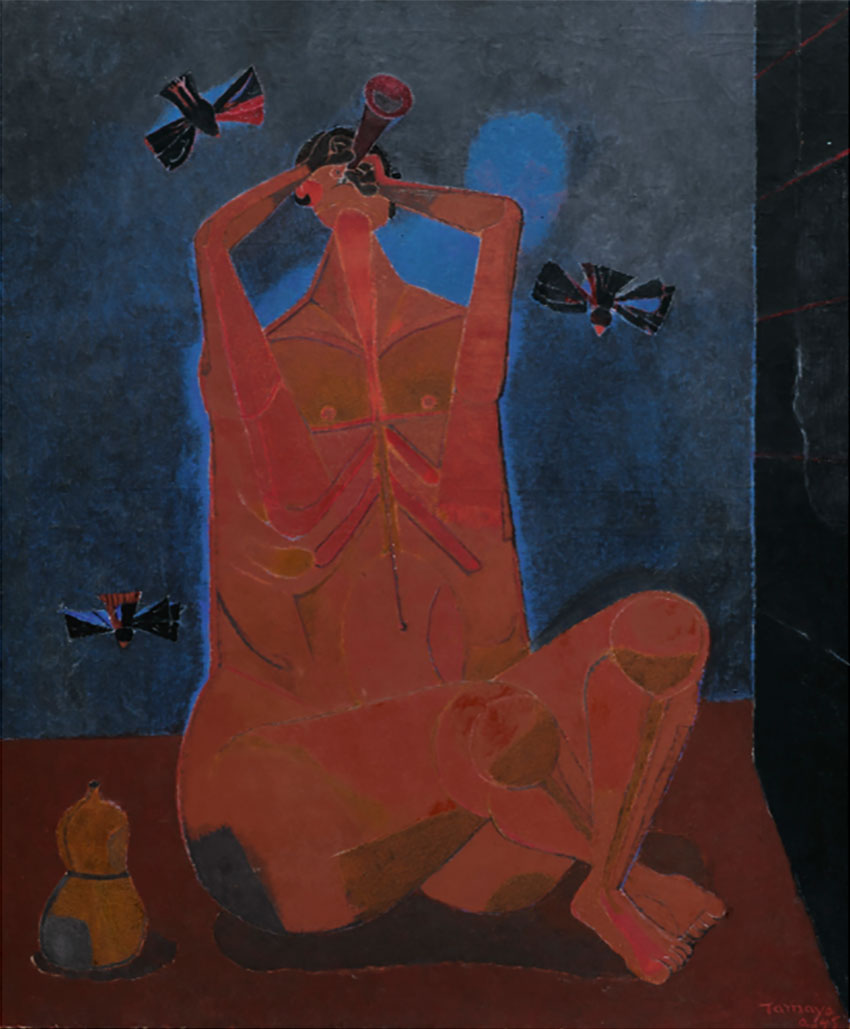 Rufino Tamayo "The Bird Charmer" (1945). Courtesy of Sotheby's New York.