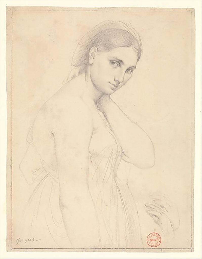 Leonardo to Matisse, Study for "Raphael and the Fornarina" by Jean Auguste Dominique Ingres | courtesy of the Metropolitan Museum of Art