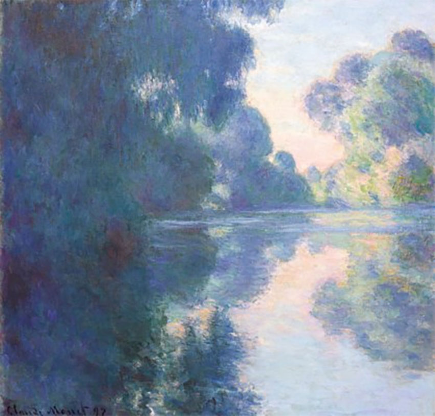 Claude Monet 'Matinée sur la Seine' courtesy of Christie's Impressionist & Modern Art Auction Fall 2017