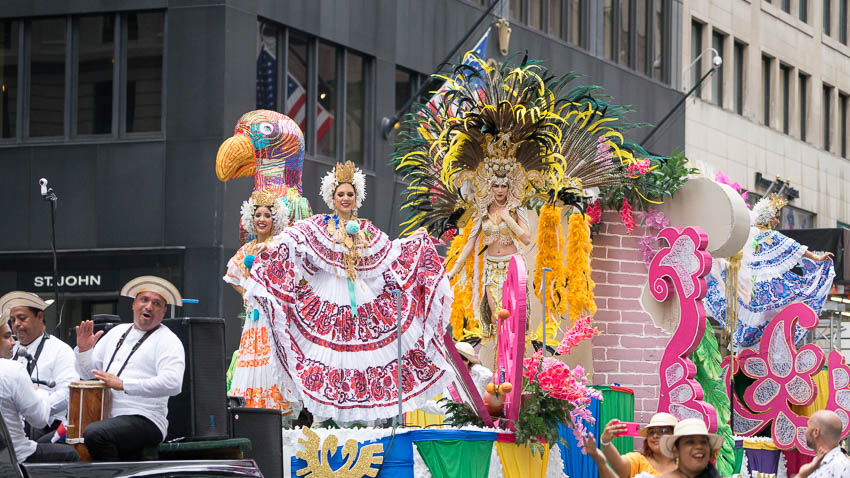Panama float in the NYC Hispanic Day Parade 2017 by Keith Widyolar
