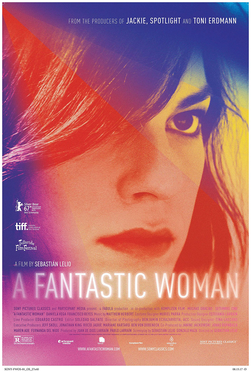'A Fantastic Woman' movie poster. Courtesy of Sony Pictures Classics.