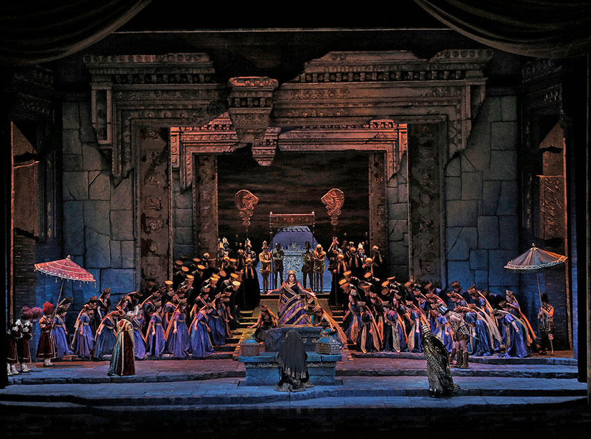 A scene from Act I of Rossini's 'Semiramide.' Courtesy of Ken Howard / Met Opera.