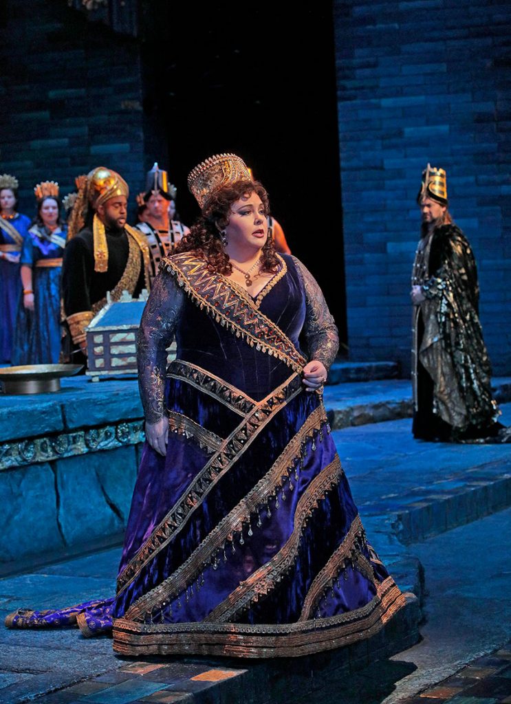 Angela Meade as Semiramide. Courtesy of Ken Howard / Met Opera.