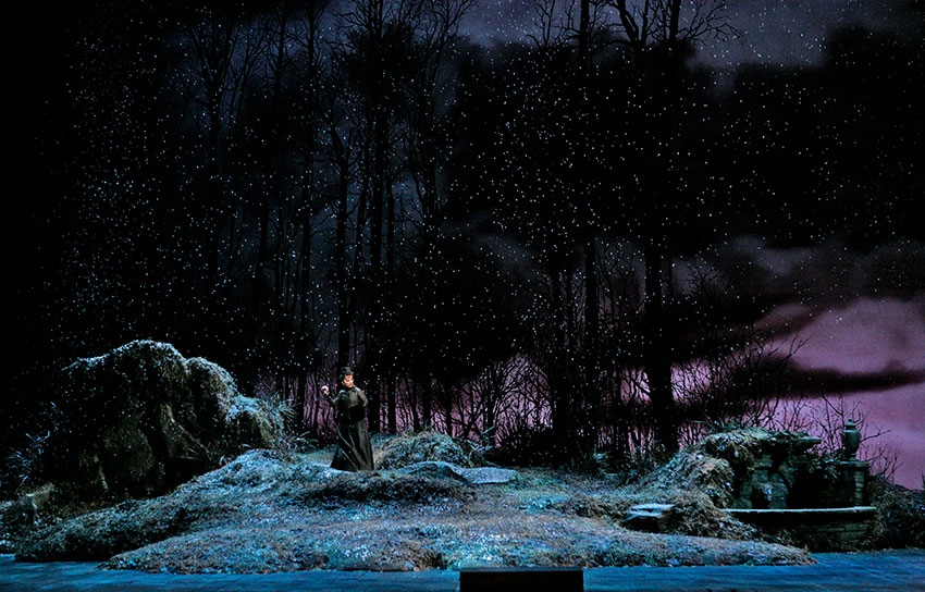 A scene from Donizetti's 'Lucia di Lammermoor.' Courtesy of Ken Howard / Metropolitan Opera.