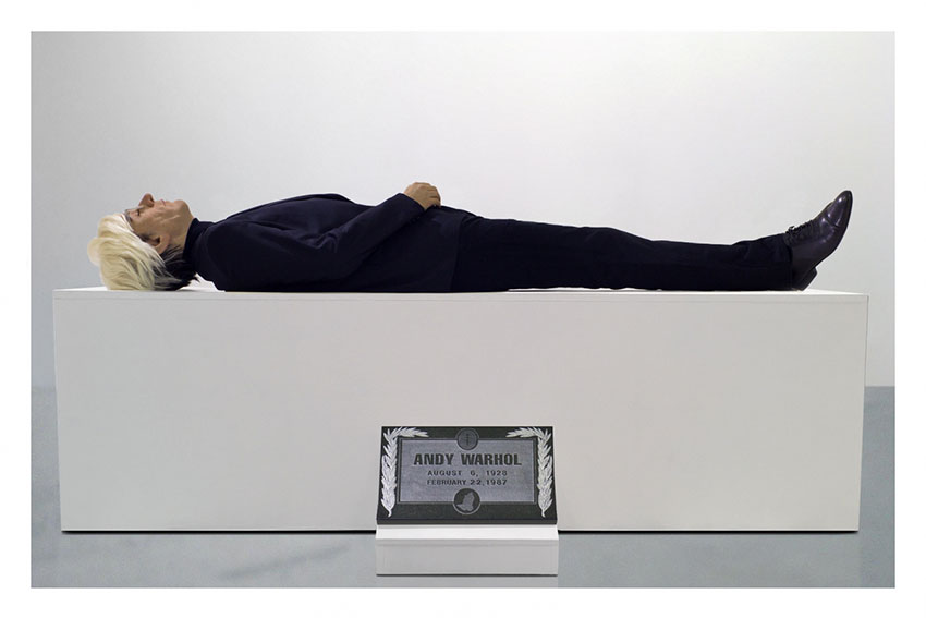 Eugenio Merino 'Here Died Warhol' (2018). Courtesy of the artist / UNIX Gallery.