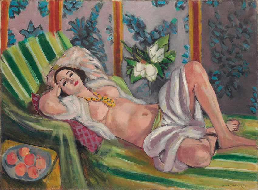 Henri Matisse 'Odalisque couchee aux magnolias' (1923). Courtesy of Christie's.