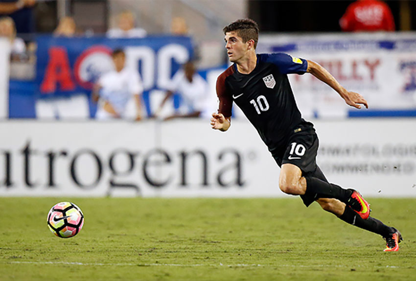 Christian Pulisic USMNT's newest star. Courtesy of USA Soccer.
