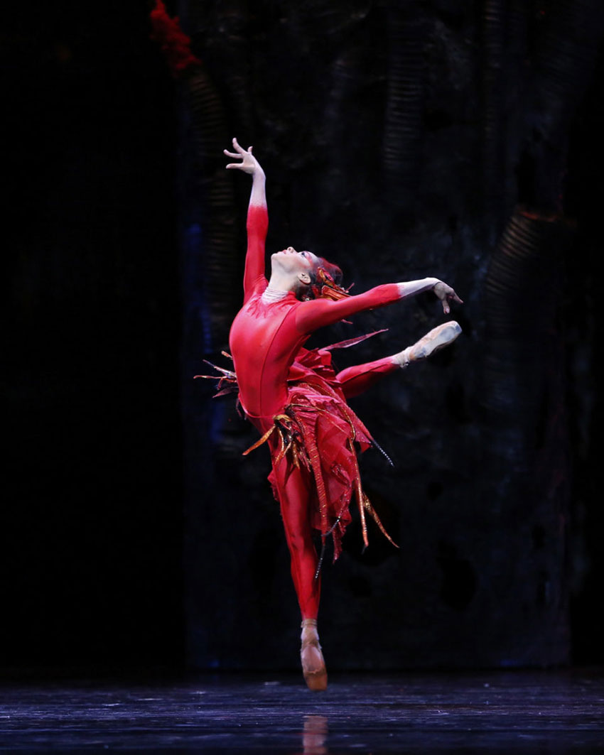 Misty Copeland dancing in Ratmansky's 'Firebird.' Courtesy of Marty Sohl / American Ballet Theatre.