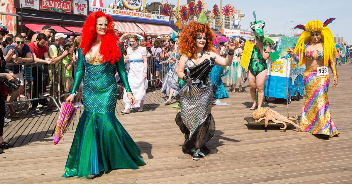 Coney Island Mermaid Parade. Courtesy Kate Glicksberg / NYC & Company.