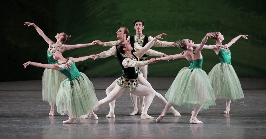 George Balanchine's "Jewels." Courtesy New York City Ballet.