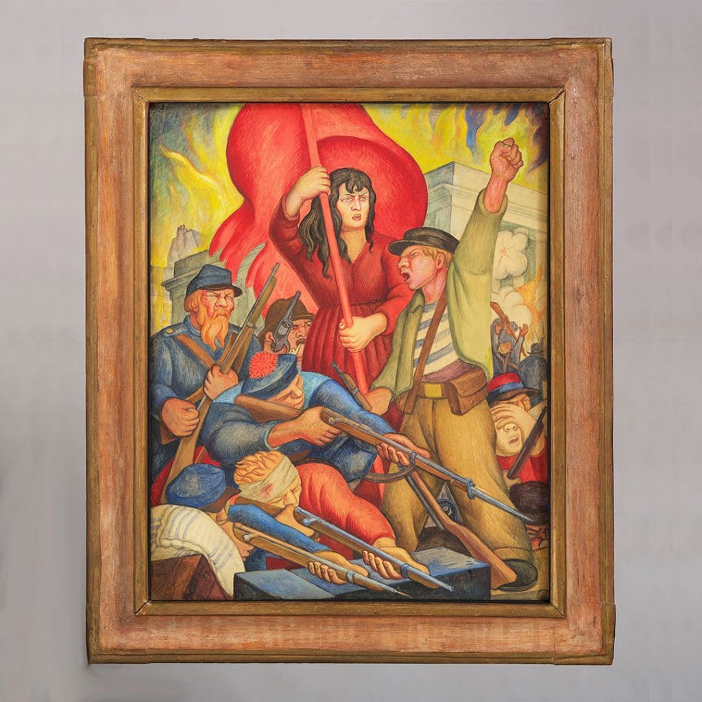 Diego Rivera "Communeros de Paris" (1928). Courtesy Christie's.