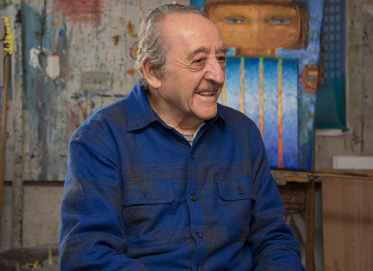 Raul Conti in his Buenos Aires studio in 2014. Courtesy of the artist / Quebracho.