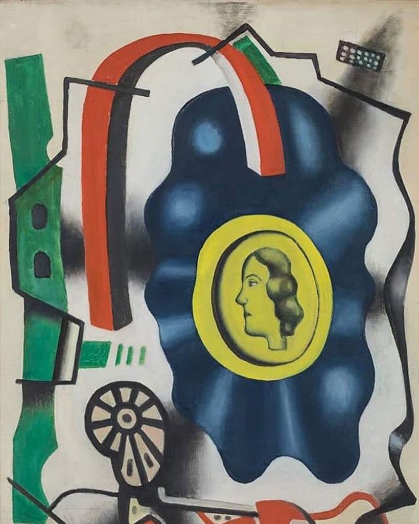 Fernand Leger "Composition with yellow cameo" (1931). Courtesy Galerie de la Aberaudiere.