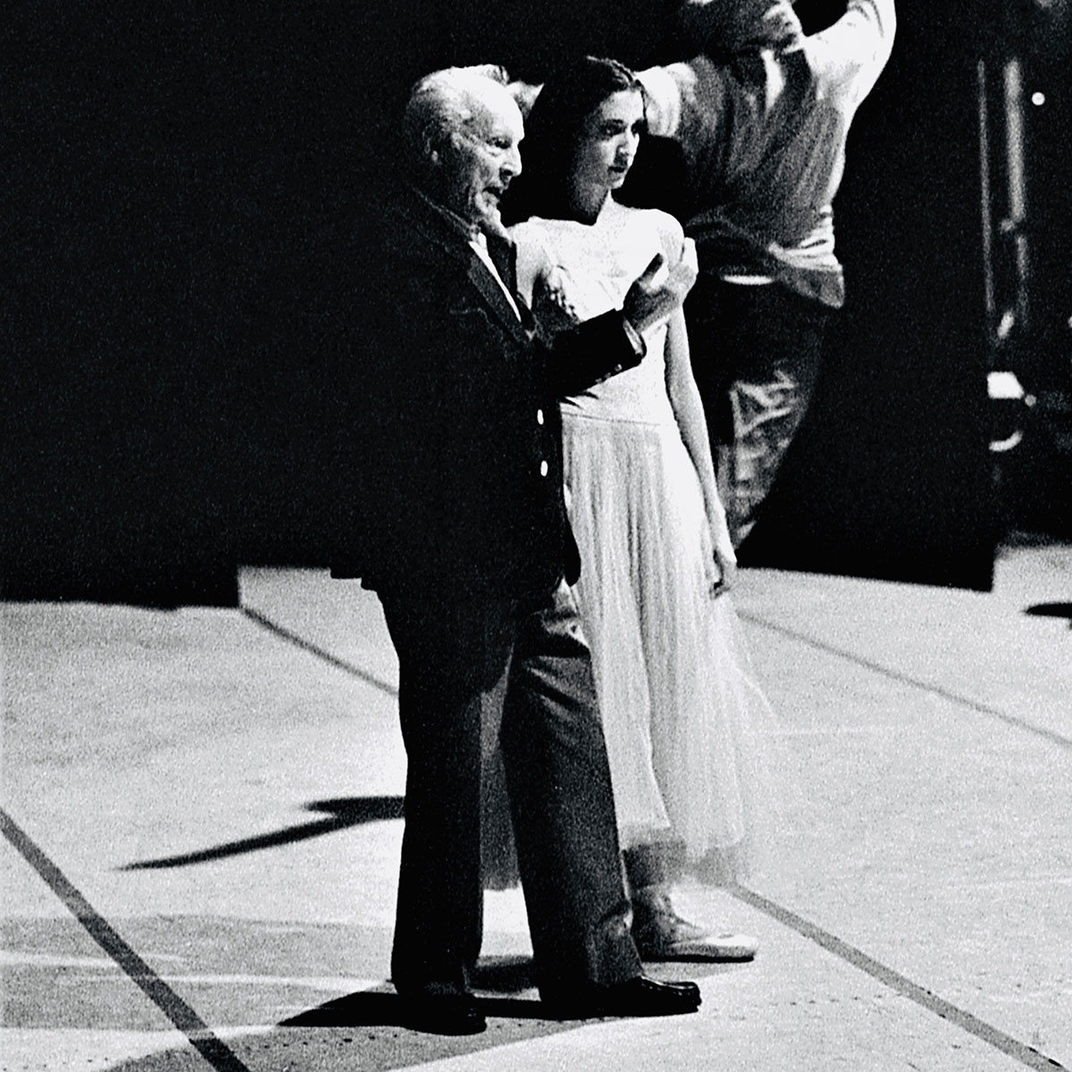 Lourdes Lopez with George Balanchine. Courtesy the artist.