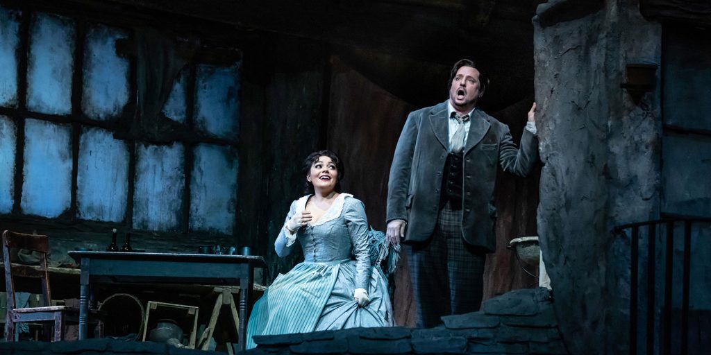 Ailyn Pérez & Matthew Polenzani in "La Bohème" (Evan Zimmerman/Met Opera)