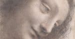 'The Head of the Virgin in Three-Quarter View Facing Right' by Leonardo da Vinci (1510-1513). Courtesy Met Museum.