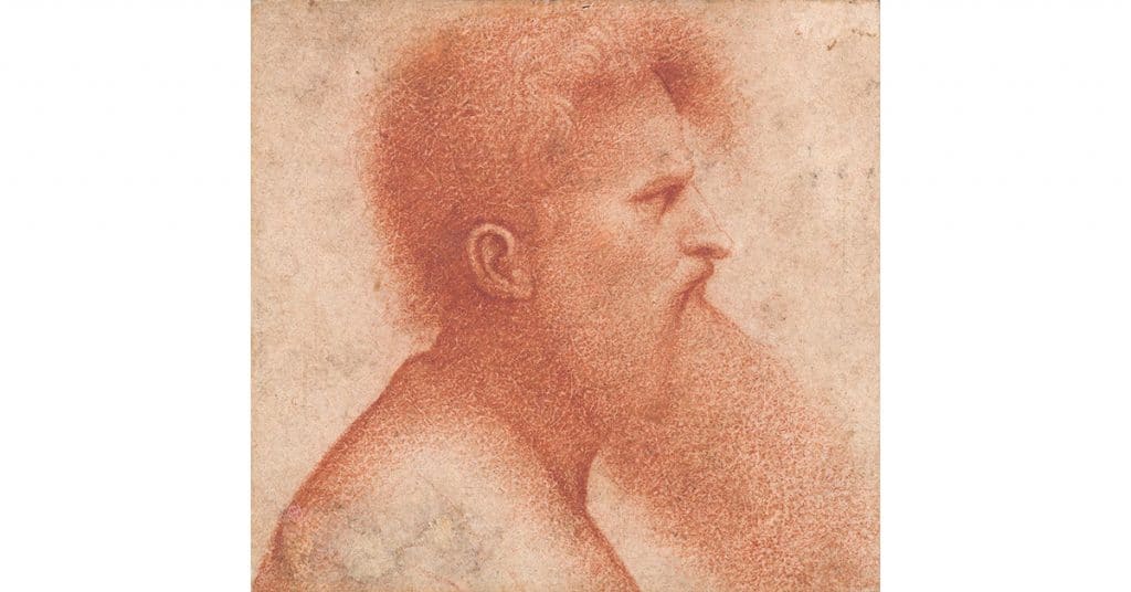 Giovanni Agostino da Lodi "Head of a Bearded Man" (ca. 1500). Courtesy Janny Chiu / Morgan Library.