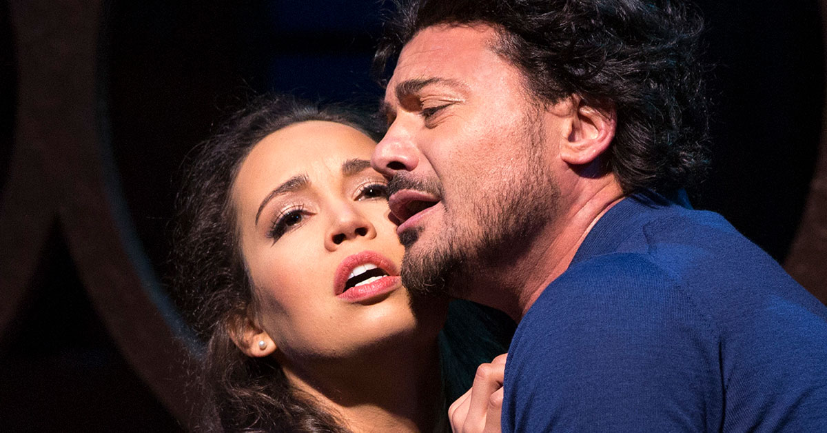 Nadine Sierra and Vittorio Grigolo in Verdi's 'Rigoletto.' Courtesy Marty Sohl / Met Opera.