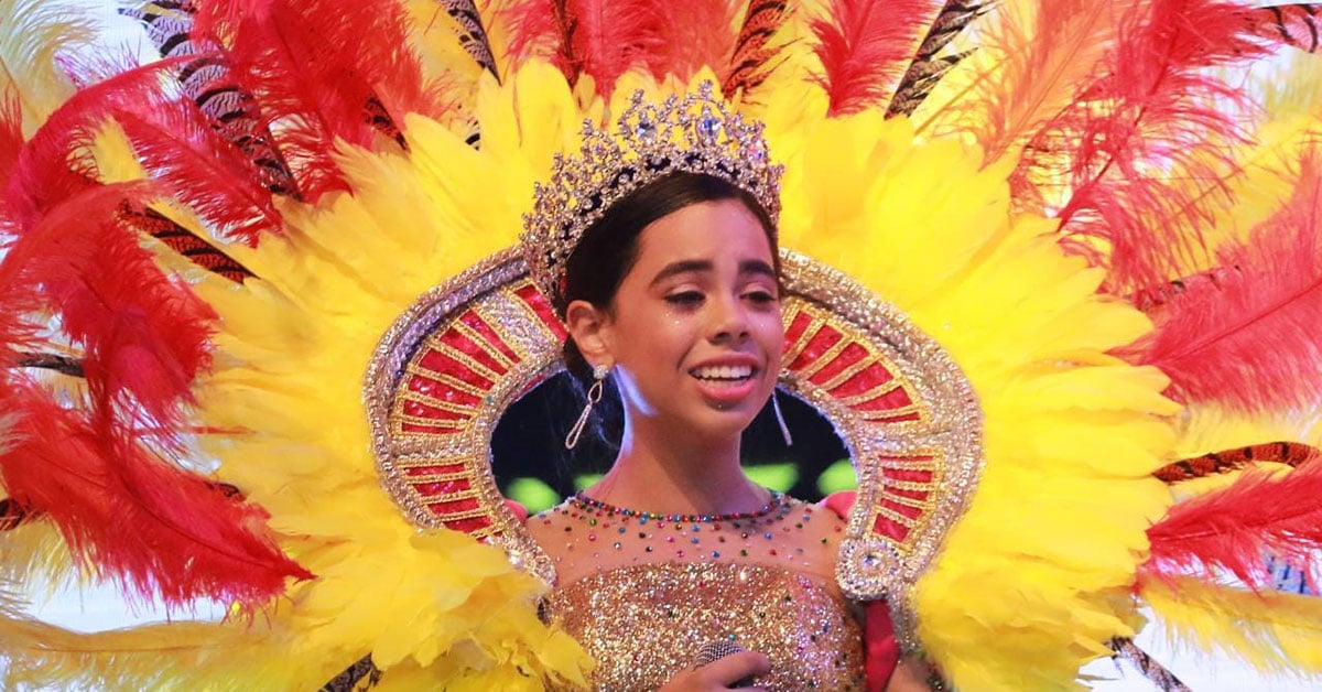 Isabella Chacon Ruiz, Barranquilla Carnival Children's Queen. Courtesy Centro Colombiano Internacional.
