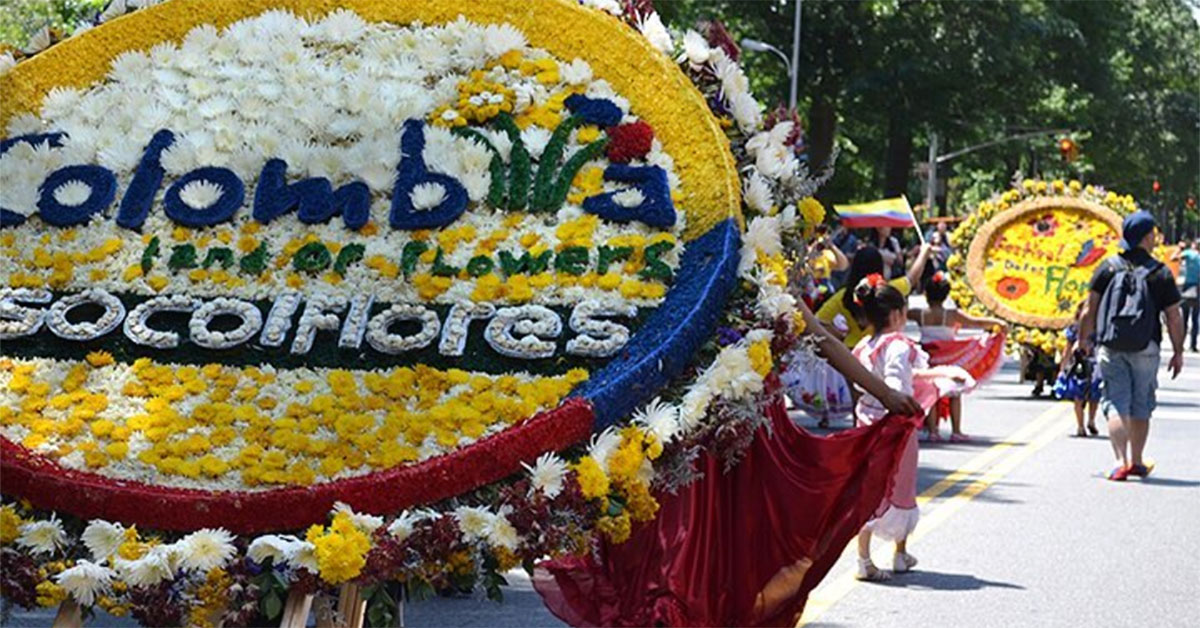 Colombian Flower Festival New York. Courtesy Flower Festival International.