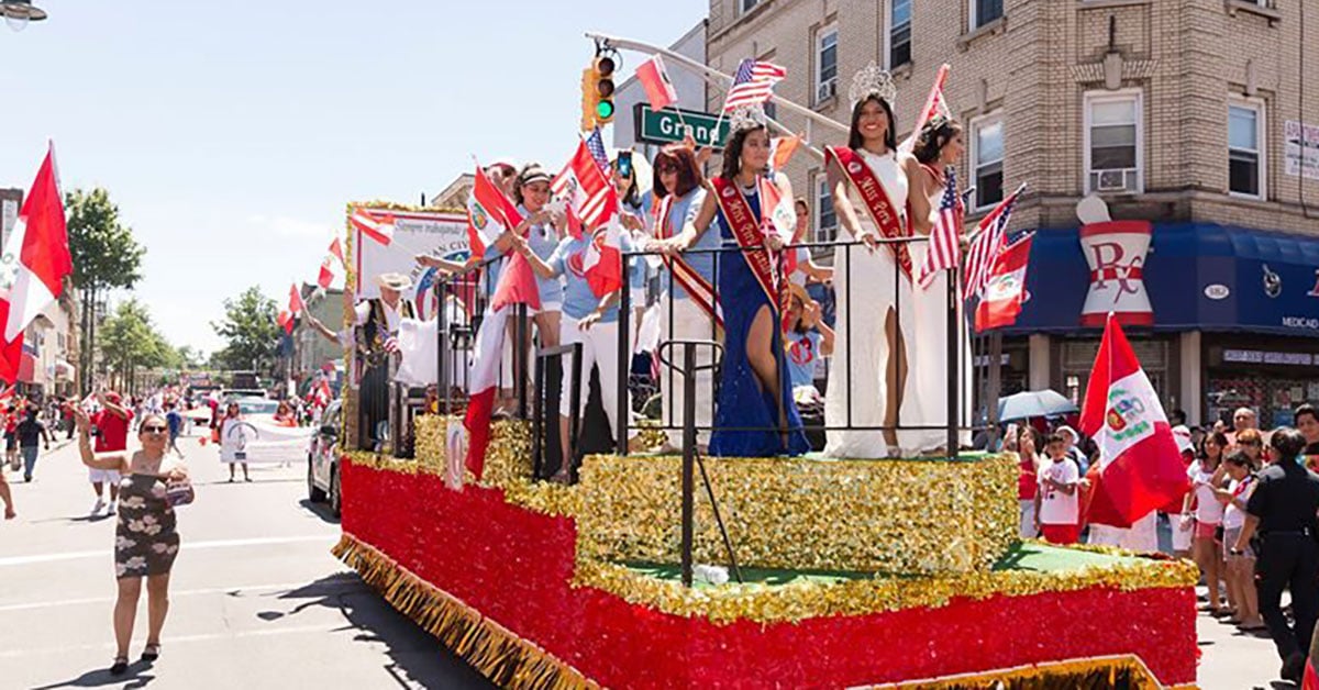 The Peruvian Parade in Passaic, New Jersey. Courtesy Peruvian Parade, Inc.