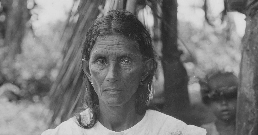 Woman from a Taíno community in Cuba (1919). (Mark Raymond Harrington/NMAI)