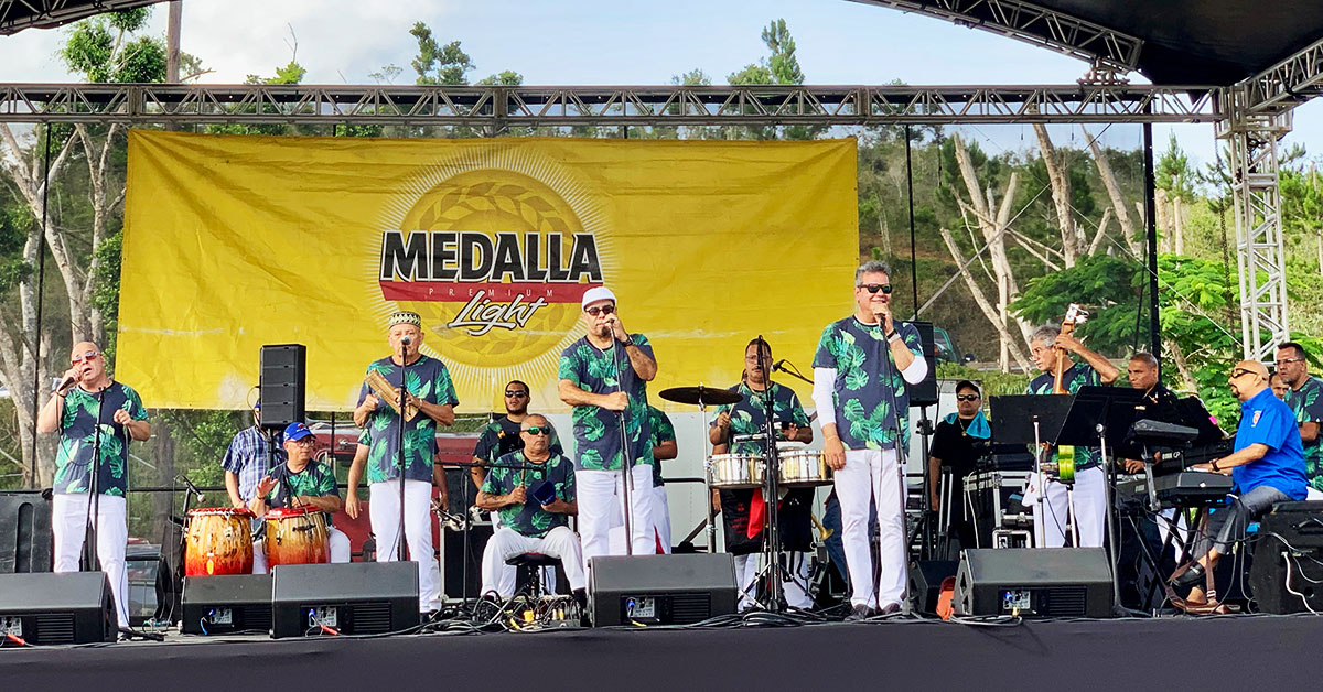 La Sonora Ponceña at the Aibonito Flower Festival in Puerto Rico. Courtesy Keith Widyolar.