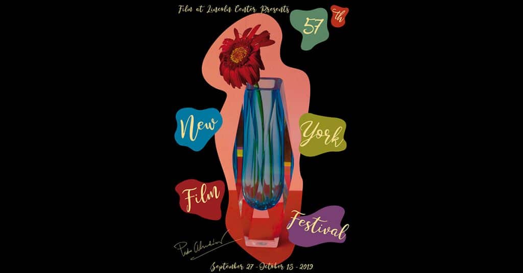 New York Film Festival 57 poster by Pedro Almodóvar.