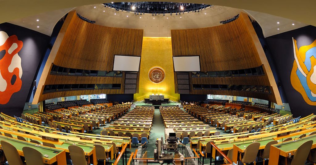 United Nations General Assembly Hall. (Sonquan Deng/Dreamstime)