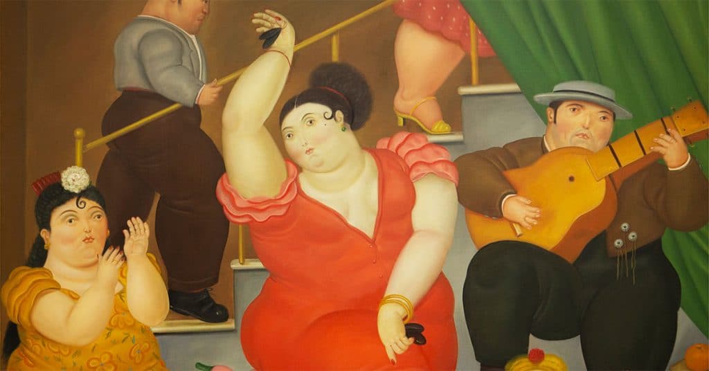 Fernando Botero "Tablao Flamenco" (1984). (Christies)