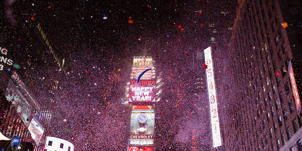 New Year's Eve in Times Square NYC (Rob Corbett/Dreamstime)