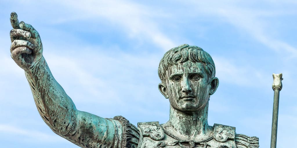 Augustus Caeser statue outside the Forum in Rome, Italy (ShopArtGallerycom/Dreamstime)