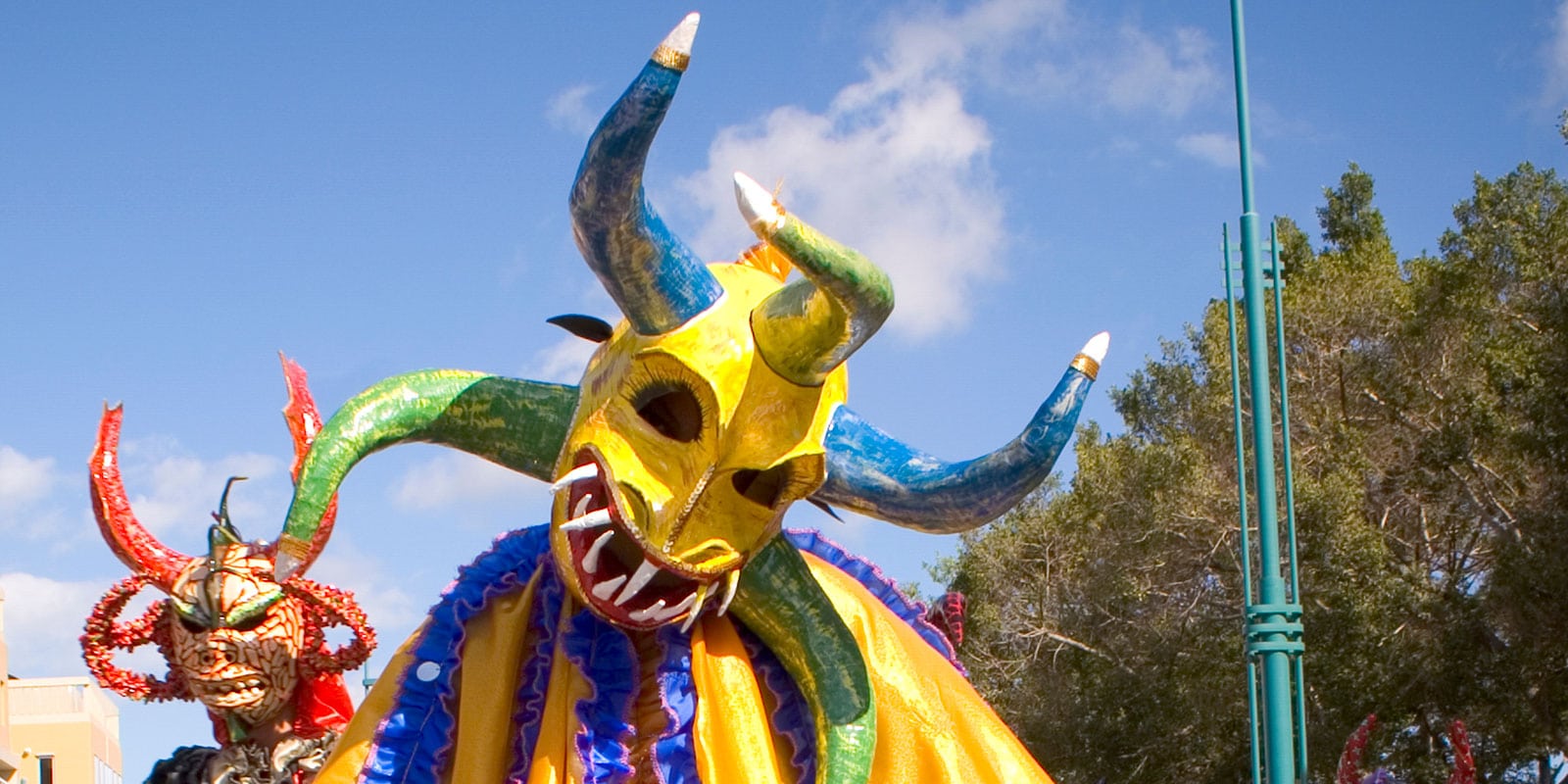 Ponce Vejigantes characters at Ponce Carnival (Luis Fernandez/Dreamstime)