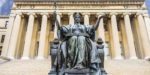 September 2020: Alma Mater statue in front of the Columbia University Library (Alfredo Garcia Saz/Dreamstime)