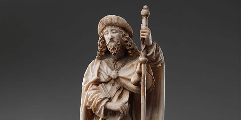 St. James the Greater by Spanish artist Gil de Siloe, ca. 1489-93. (Met Cloisters)