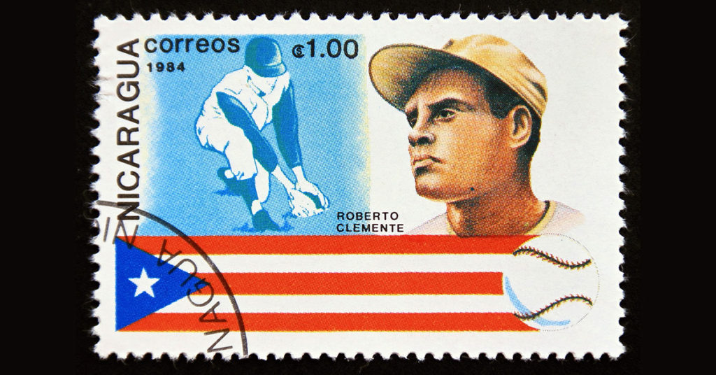 Roberto Clemente on a Nicaraguan stamp (Bob Suir/Dreamstime)