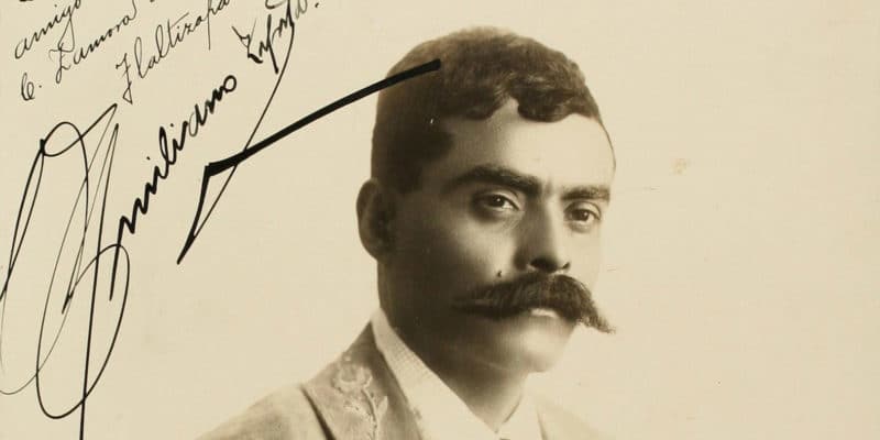 Emiliano Zapata around 1915 (Wikimedia)