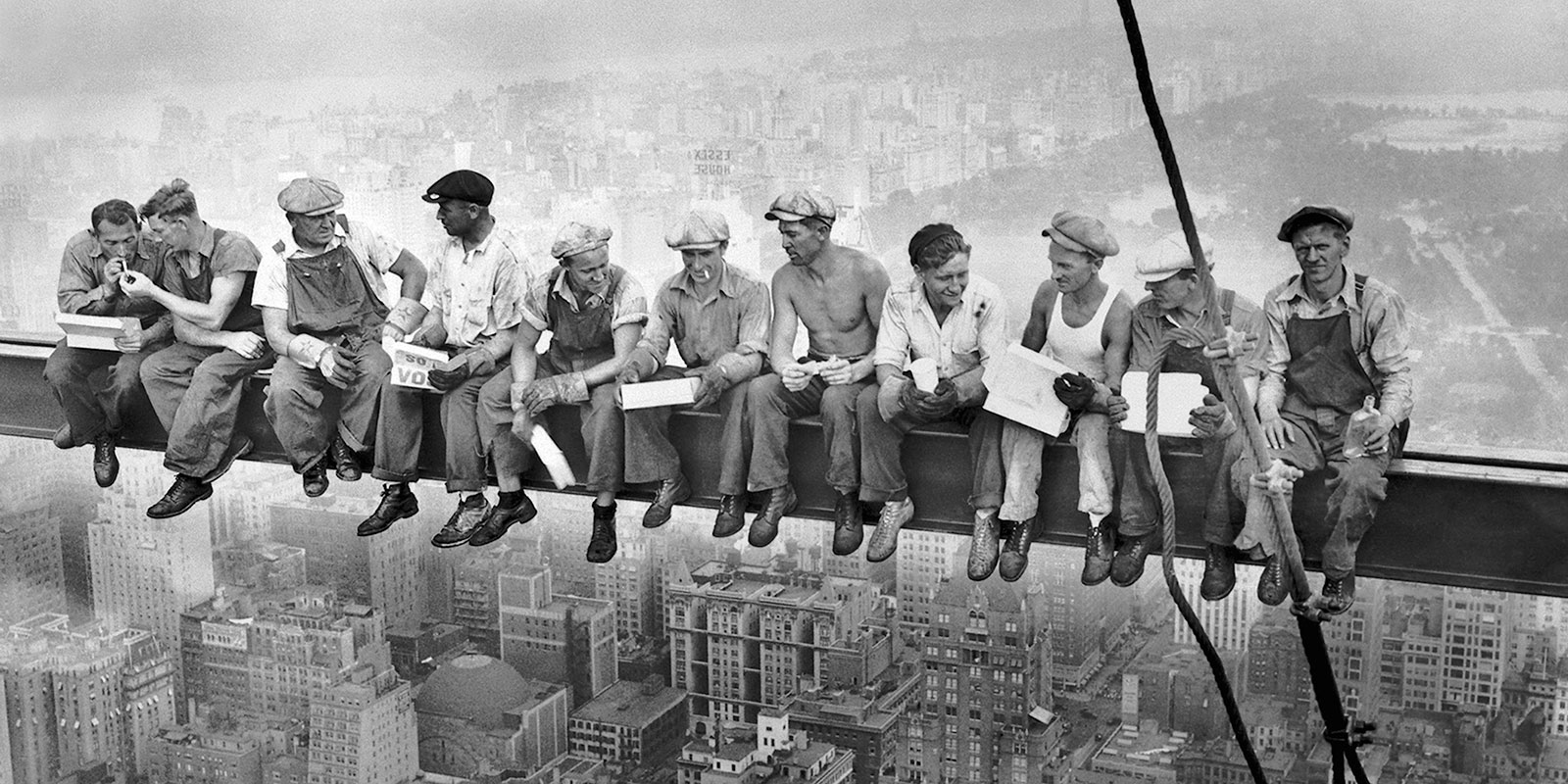 Celebrate Labor Day! "Lunch Atop a Skyscraper" Rockefeller Center. Charles Ebbets (1932)