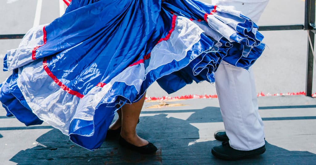Merengue at the 2020 National Dominican Day Parade (Cindy Trinh/New York Latin Culture Magazine)