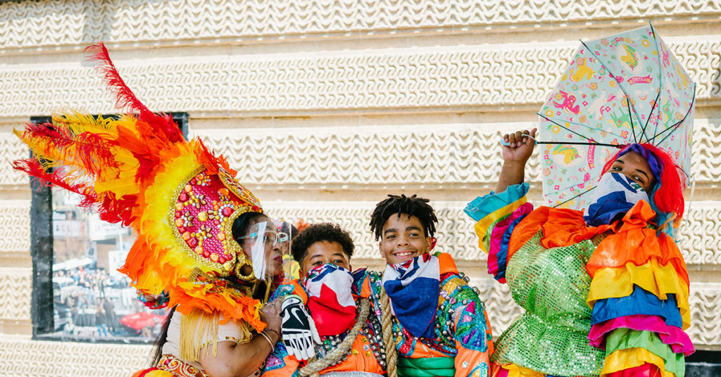 Youth at the 2020 National Dominican Day Parade (Cindy Trinh/New York Latin Culture Magazine)