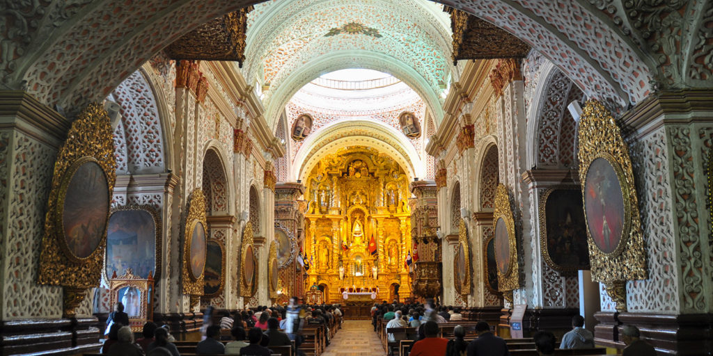 San Franciso Church interior, Quito (Brizardh/Dreamstime)