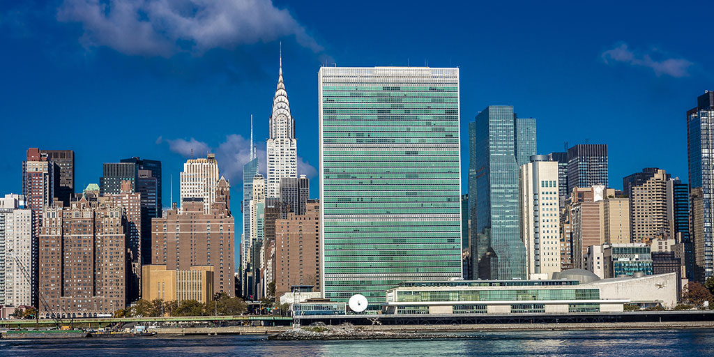 United Nations Headquarters from the East River (Joe Sohm/Dreamstime)
