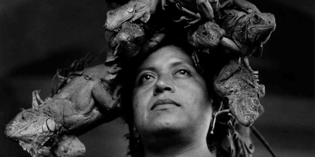 'Lady of the Iguanas' by Graciela Iturbide (1979) detail. (Artist)